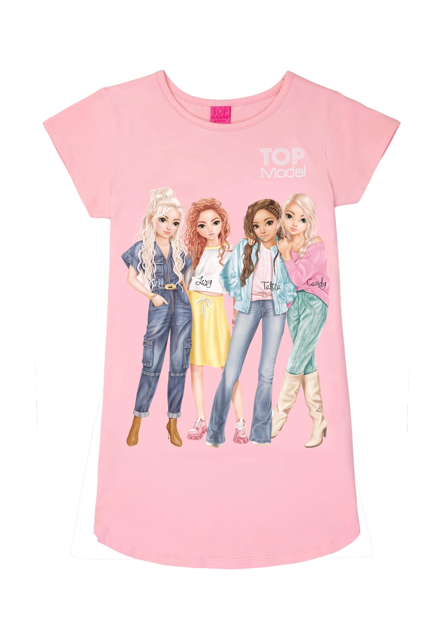 Top Model Nachthemd mit Jill, Lexy, Talita und Candy 75032 rosa