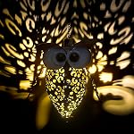 Solar Wind Chimes Outdoor - Owl Decoration, 6 pcs Chime Pipes Metal Windchimes Outdoors for Garden, Yard, Patio, Landscape, Gifts for Mom Women Grandma(Owl)