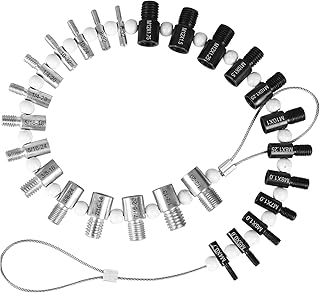 26 Gauges Nut and Bolt Thread Checker, 14 Inch & 12 Metric, Thread Checker Standard and Metric, Bolt Size and Thread Checker