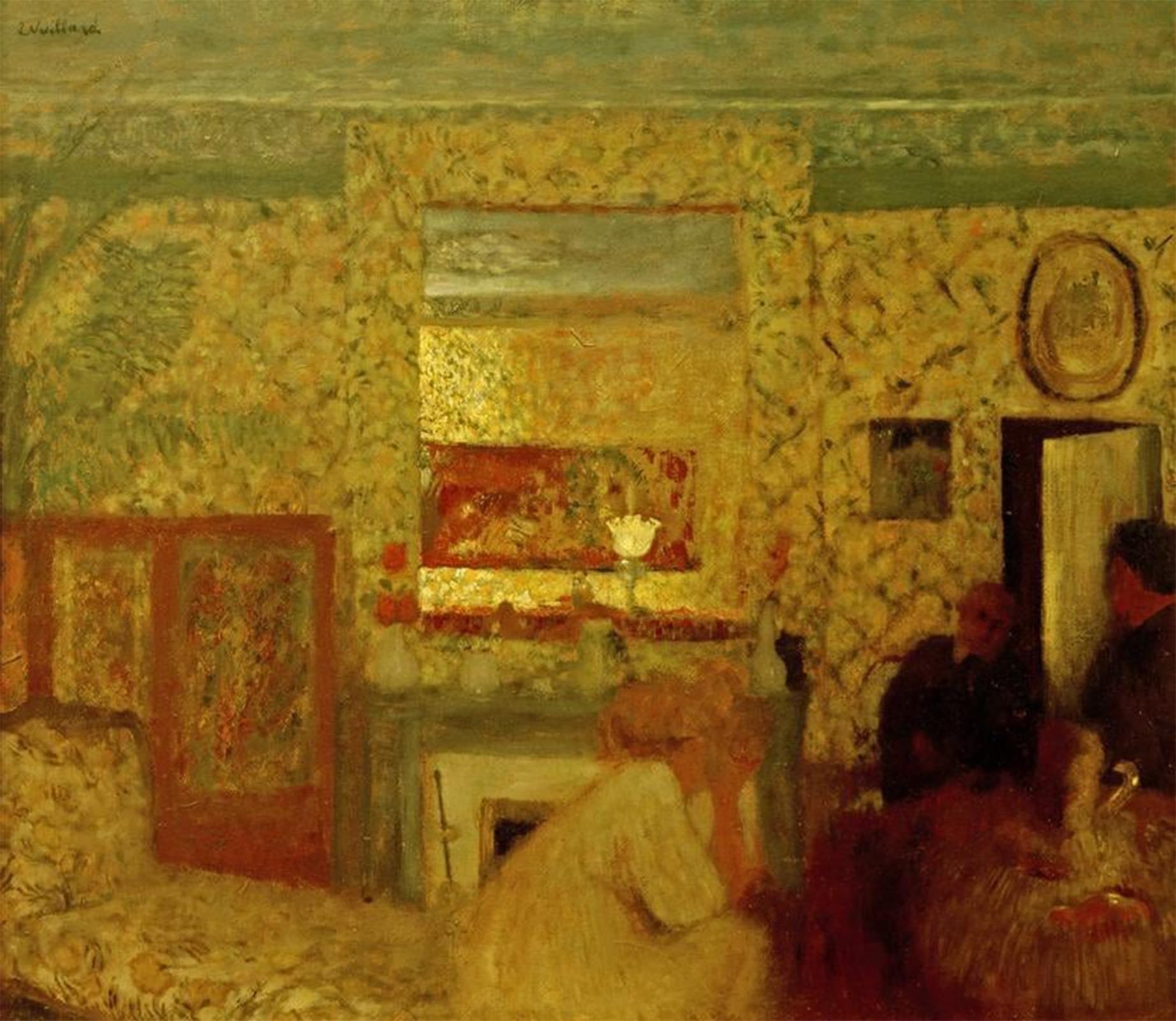 POSTERIIk Famous Animal Posters Vintage Picture the Salon of the Natansons Rue Saint Florentin by Edouard Vuillard Modern Wall Decor for Home Decor 60x90cm