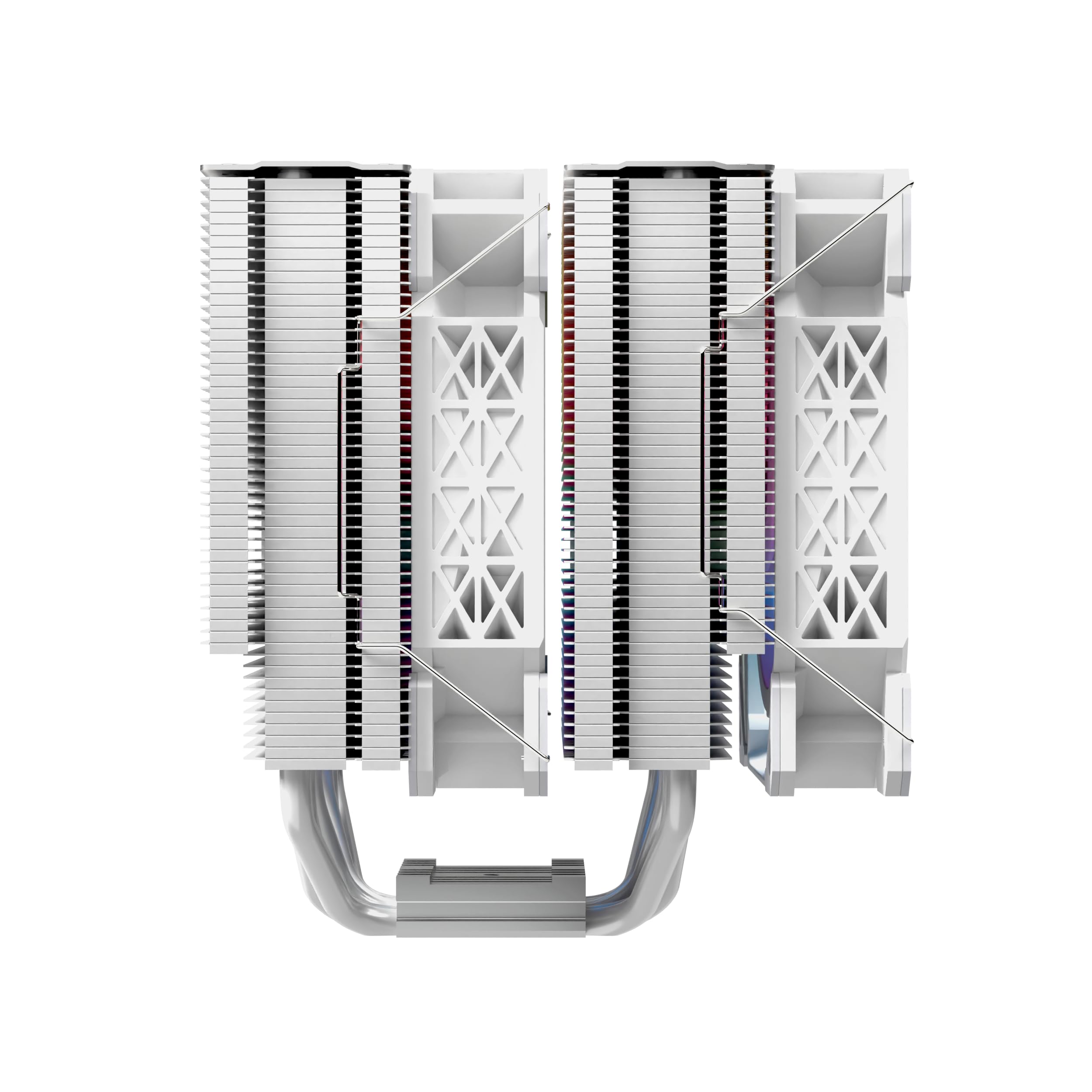 Nfortec Sculptor X2 disipador CPU ARGB 240W TDP doble ventilador 120mm Intel AMD blanco
