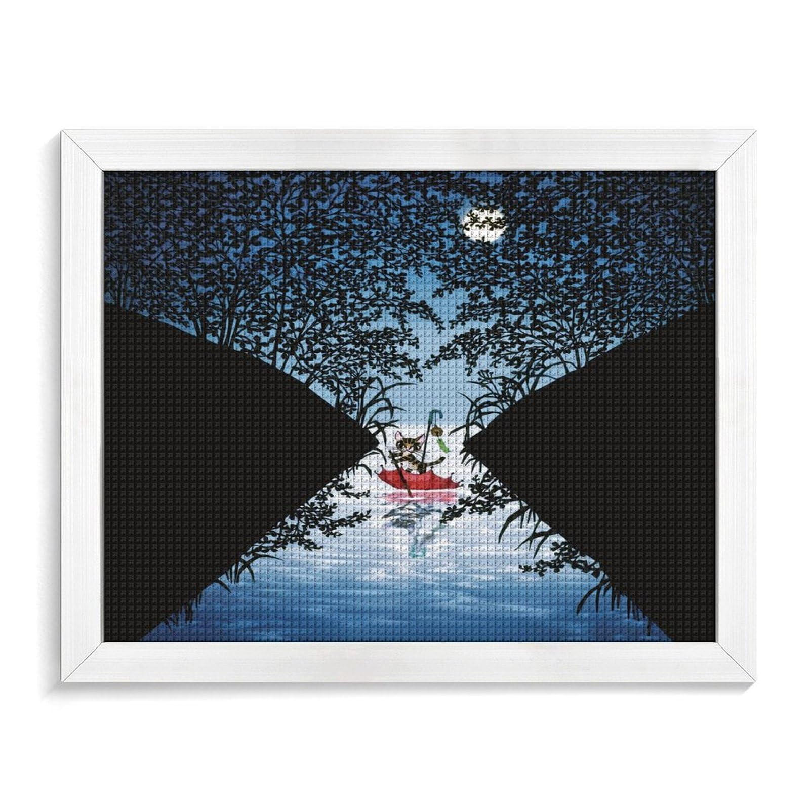 Amazon.co.jp: 藤城清治 こねこのルミちゃん ダイヤモンド画 5D