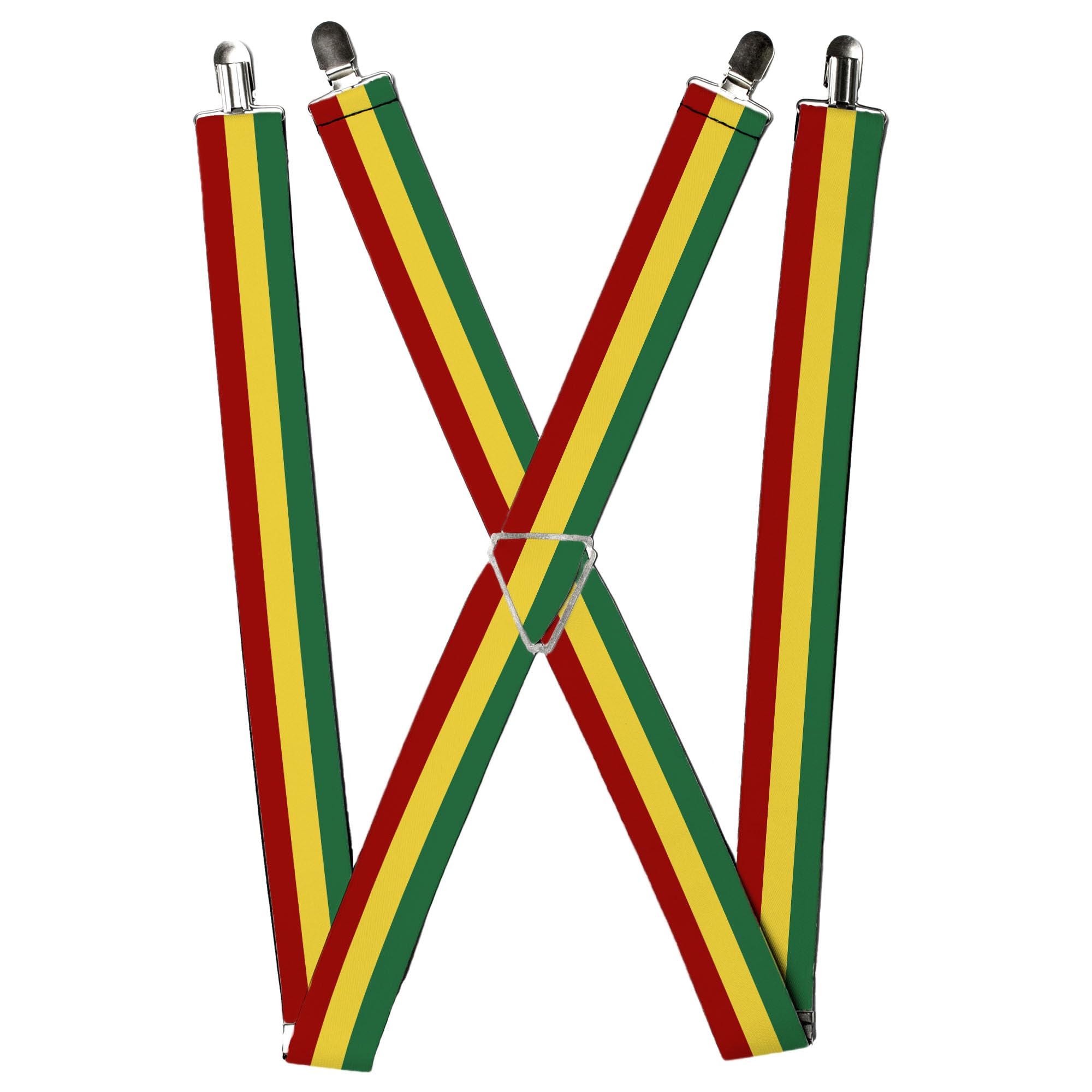 Buckle-Down Unisex Rasta Buckle Down Suspender