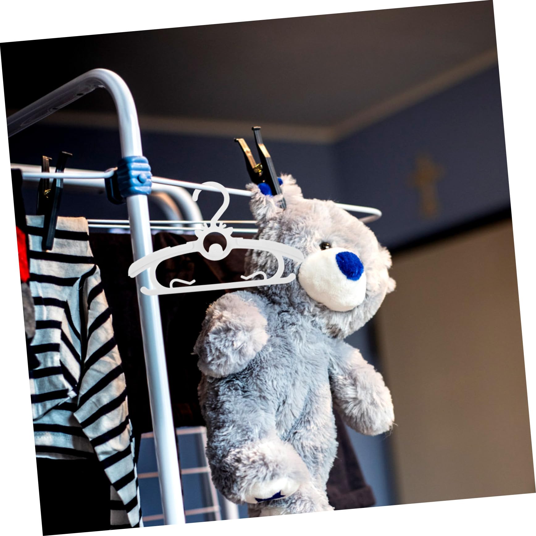 GALPADA 30 Stück Babykleiderbügel kleiderständer Hangers Kinderbügel bügel Kleiderbügel für bügel für Babykleidung kleiderbügel Kind White