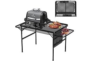 Portable Folding Griddle Table - Outdoor Grill Camping Table