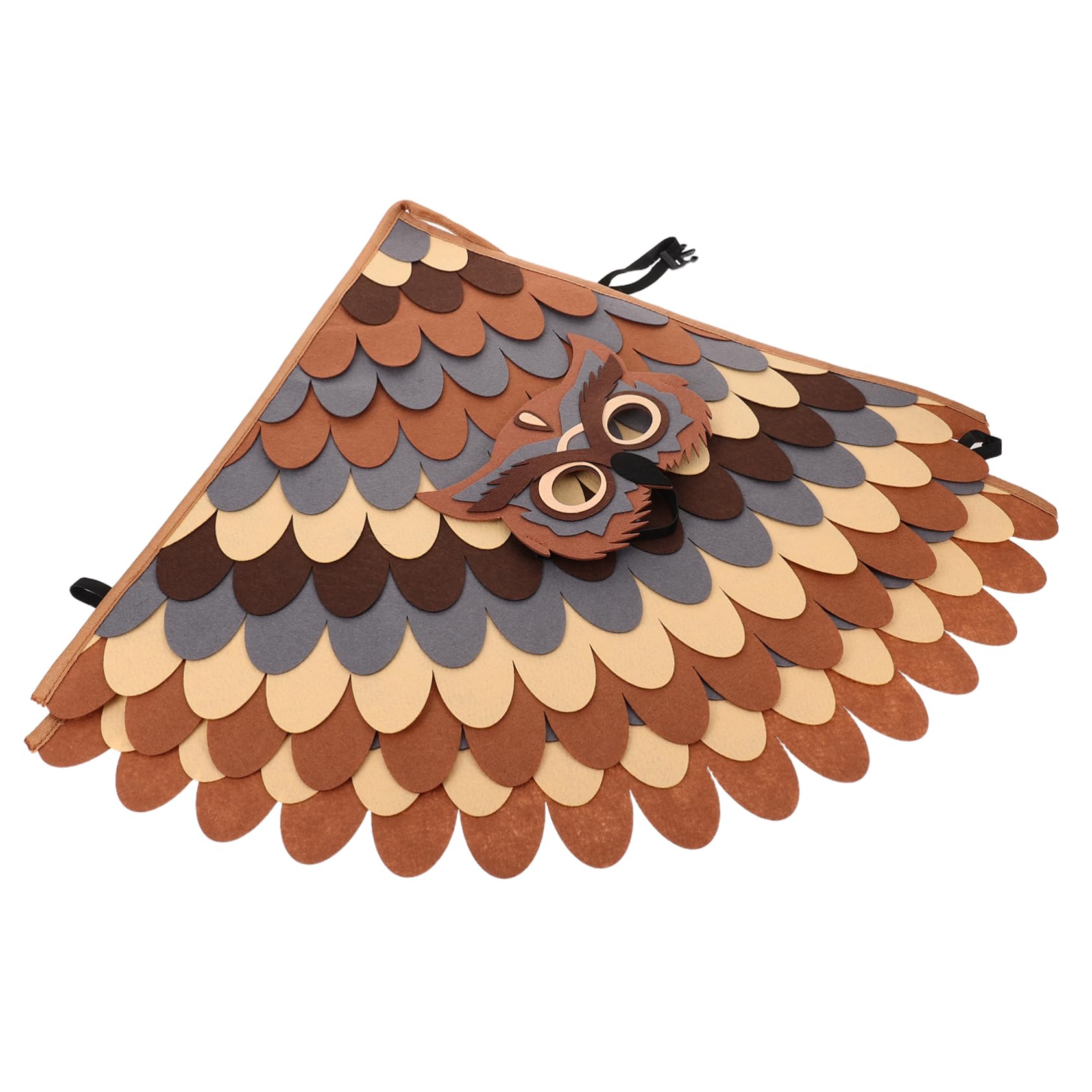 Garneck Owl Wings Costume with Parrot Eagle Cape Soft Lightweight Animal Role Play Outfit for Halloween School Plays Themed Parties Machine Washable Comfortable for Boys