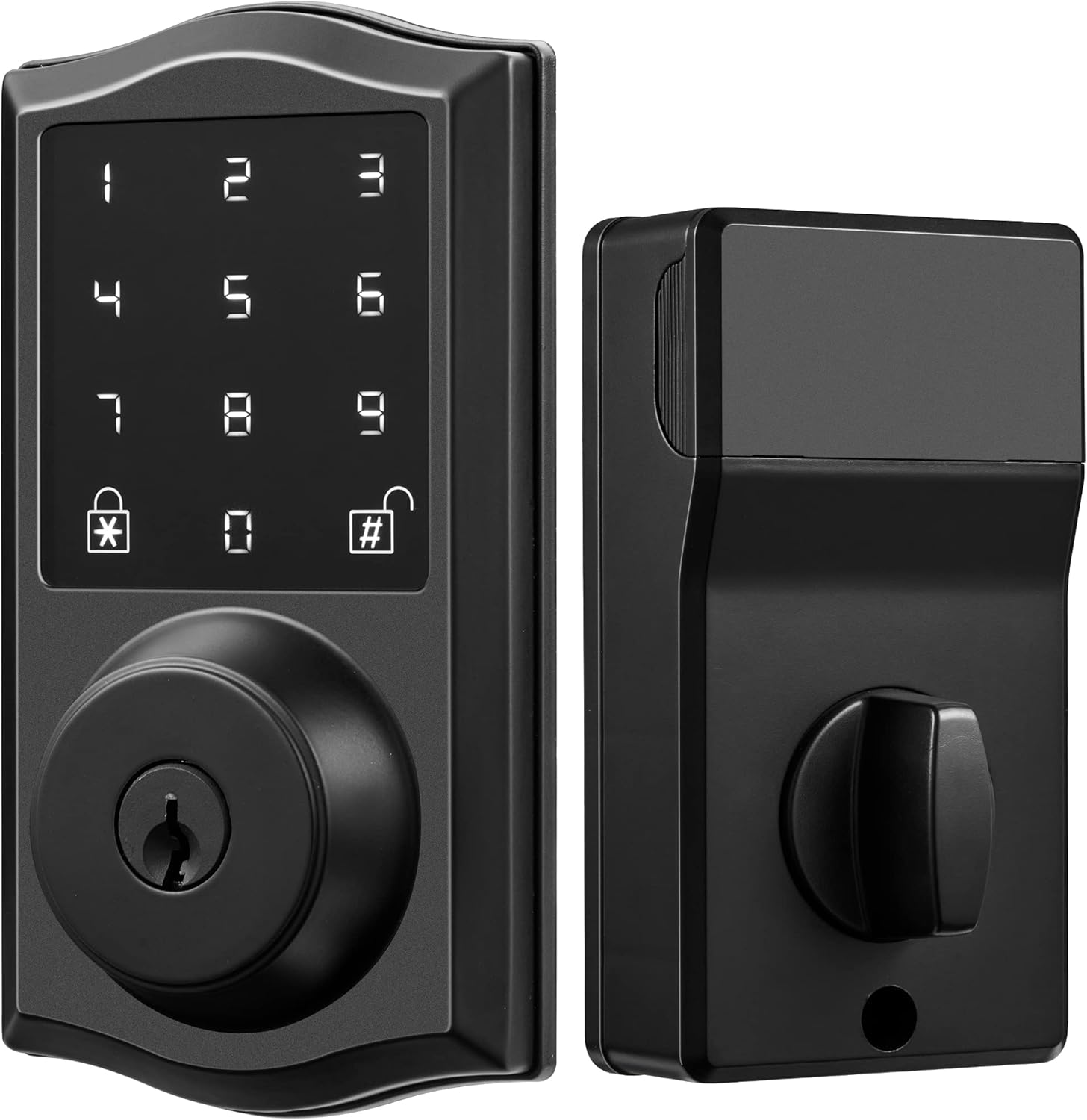 MegaFlint Contemporary Electronic Keypad Deadbolt Door Lock, Keyless