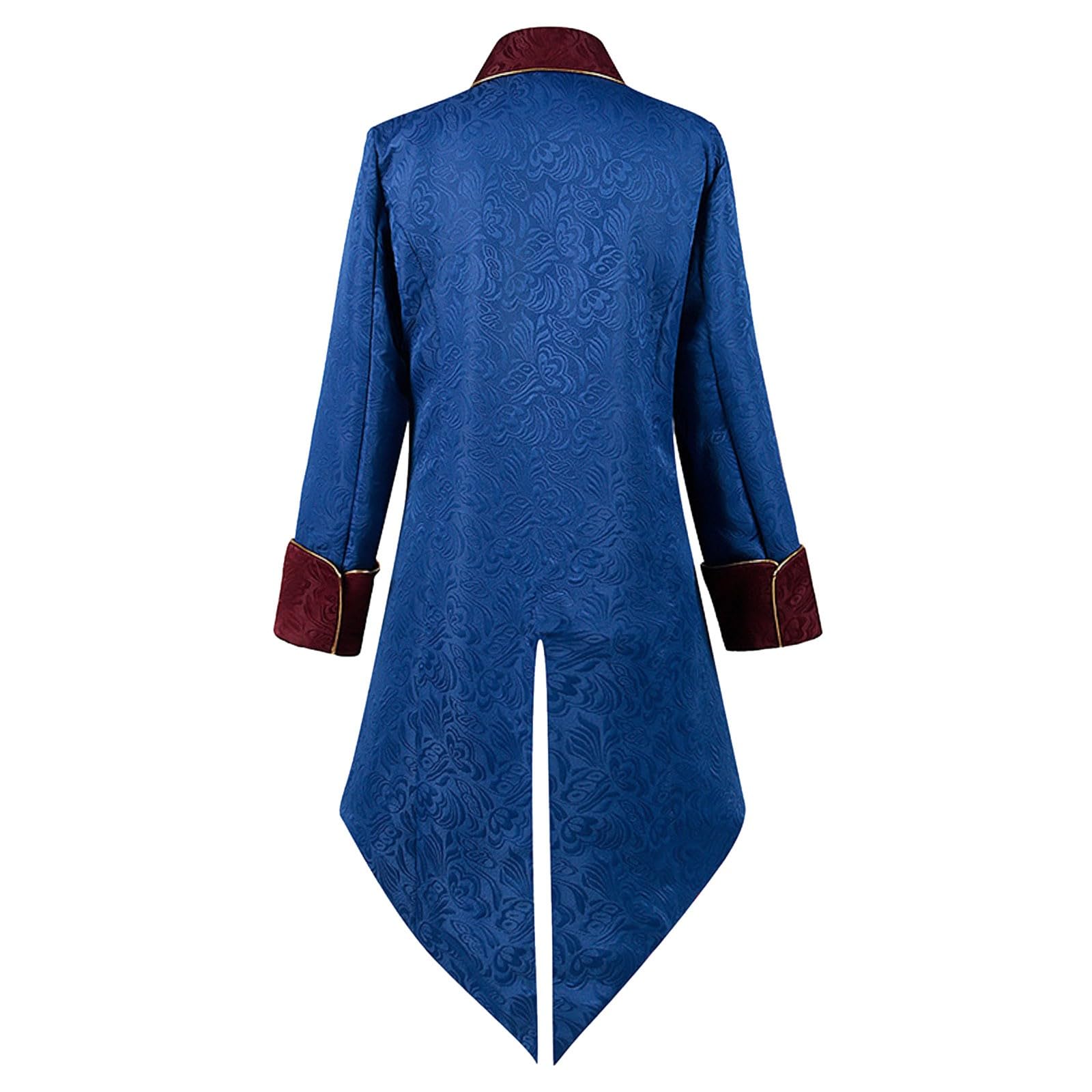 Gothic Mantel, Steampunk Jacke Herren, Vintage Mantel Retro Gehrock Jacke Viktorianischen Karneval Kostüm Cosplay Gothic Mittelalter Uniform Smoking Smoking Für Karneval Fashing