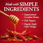 Néerlandais Gold Miel chaud , Chil Infusé Miel canadien , Sweet & Spicy Drizzle , non pasteurisé , 550 g Bouteille de pression