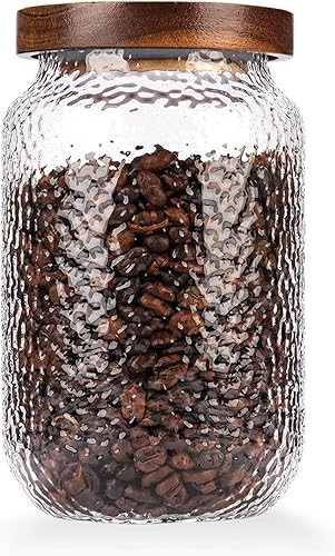 WHJY Recipiente de almacenamiento de vidrio con tapa, tarros de vidrio herméticos, recipiente de té de granja, tarro de golosinas para perros para