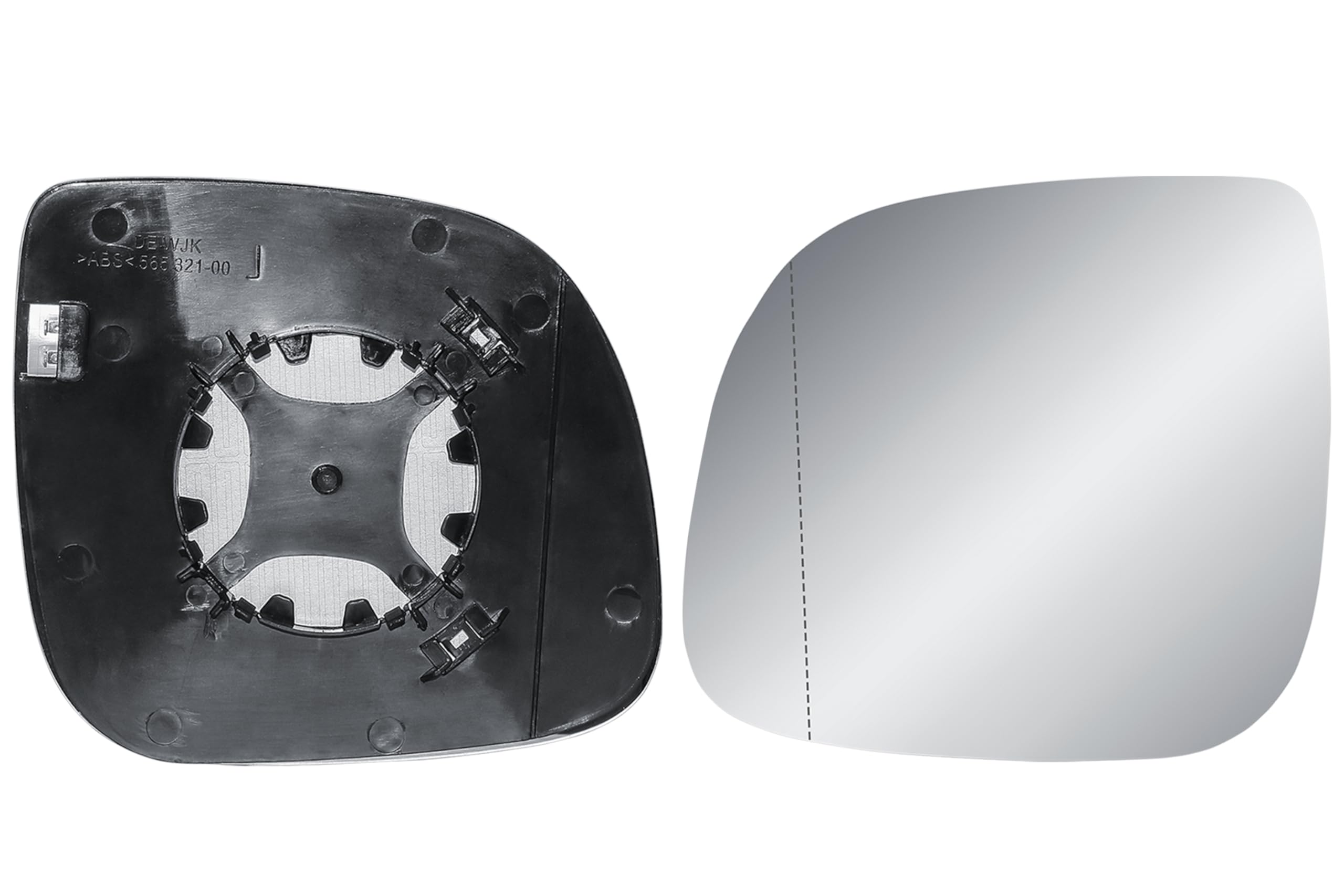 Zapasowe lusterko zewnętrzne z lewej strony kierowcy, szkło ogrzewane z tylną płytą, szkło lusterka do VW Transporter T5 T6 2010-2024 Multivan 2010-2019