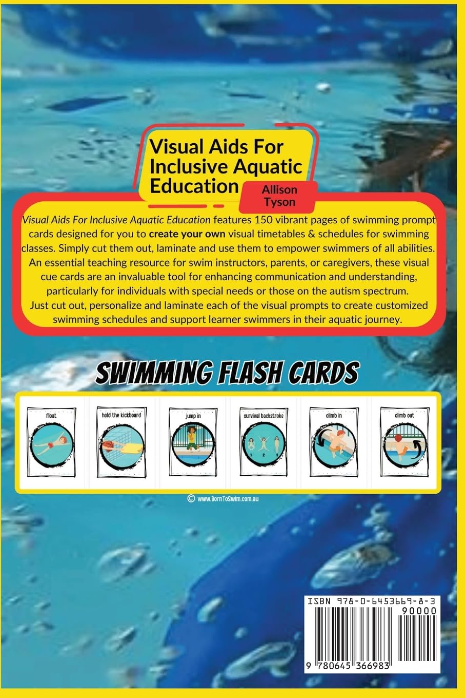 Visual Aids For Inclusive Aquatic Education 100+ Swimming Flash Cards: Communication Prompts For Swimmers & Swim Instructors Teaching All Ages and Abilities