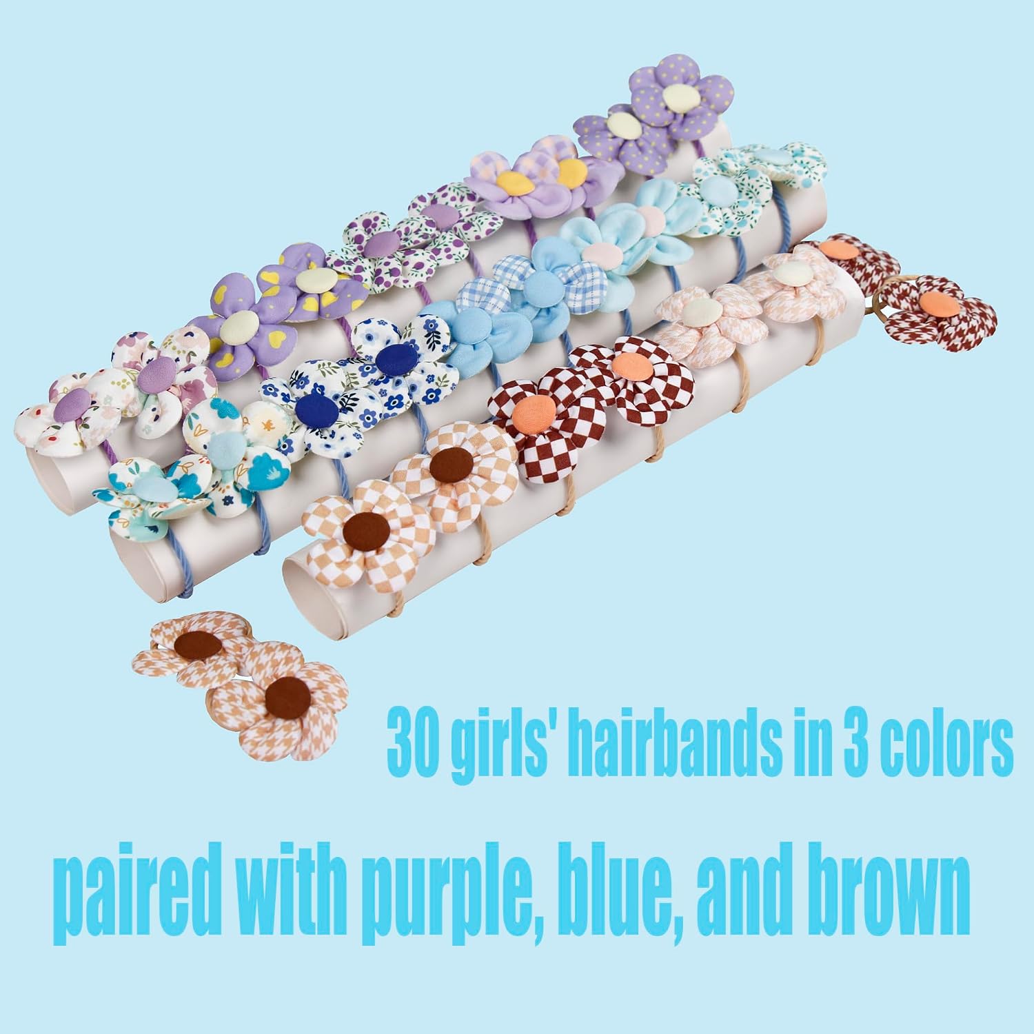 86Pcs suitable for girls' children's hairbands and hair clips, sweet flower style, fresh and cute, suitable for little girls' hair accessories