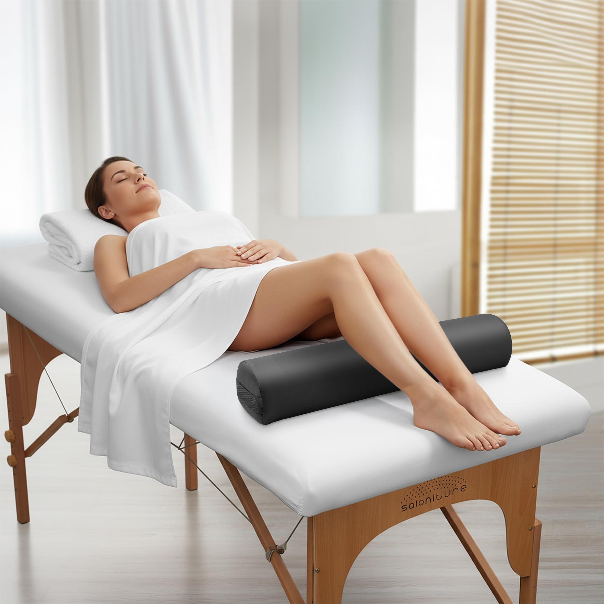 Saloniture Massage Table Bolster Pillow - Comfort & Support -2