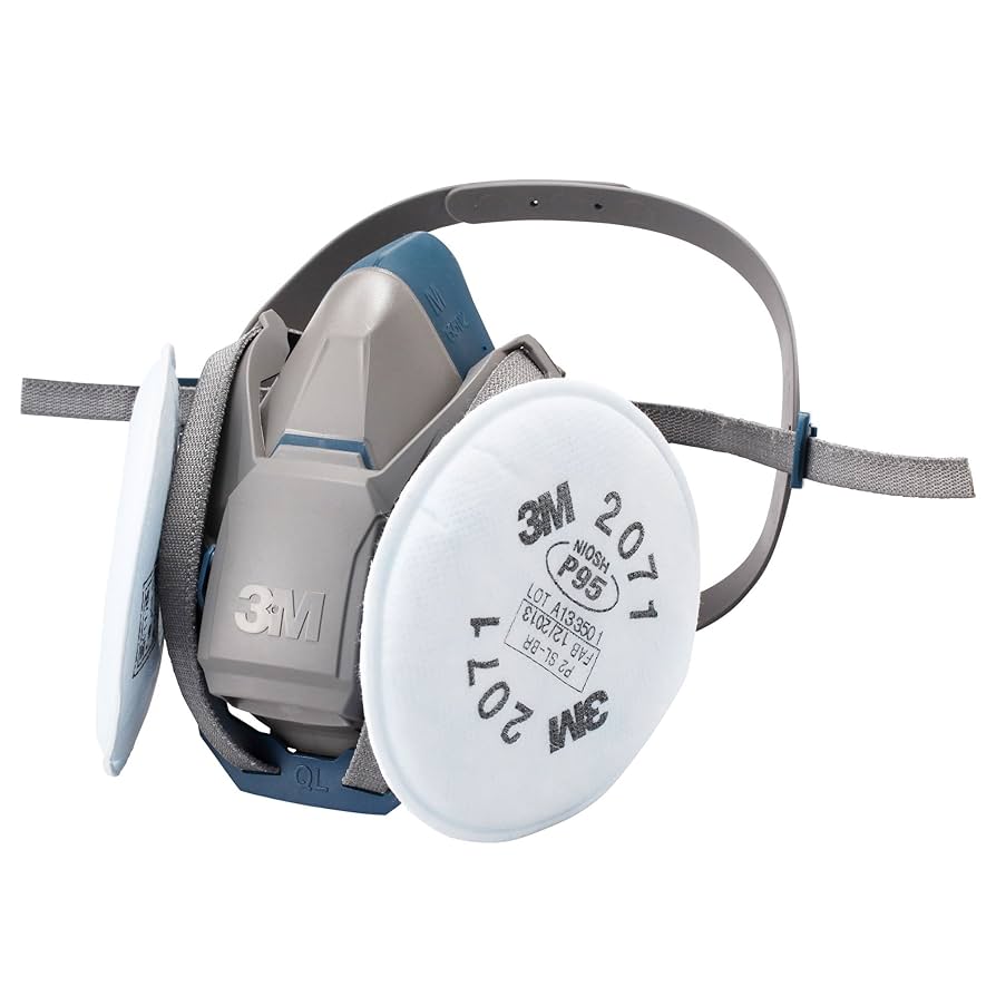 3Mの取替式防塵マスクMサイズ２個と有機ガス用吸収缶23個　値引き交渉承ります 3Mの取替式防塵マスクMサイズ2個と有機ガス用吸収