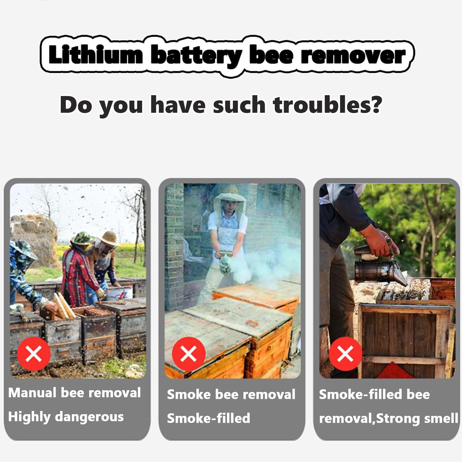 Elektryczna bezprzewodowa wytrząsarka do ramek pszczół, akumulatorowa wibracyjna maszyna do usuwania pszczół, do gospodarstw pszczelich (Red 1battery)