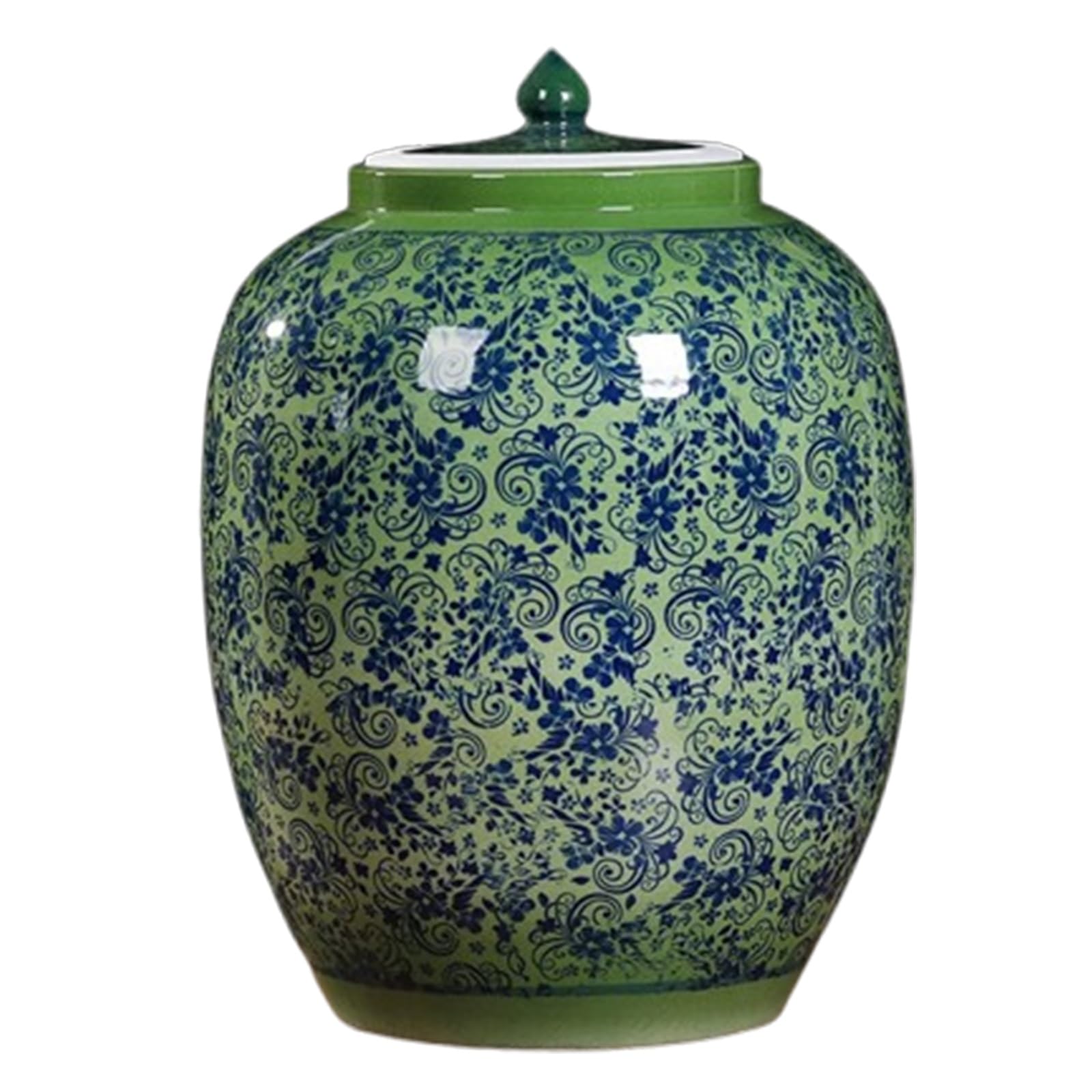 Ceramiczny słoik do przechowywania żywności z pokrywką, hermetyczny dozownik ryżu, trwały ceramiczny pojemnik na ziarna, przekąski, cukierki, ziarna kawy i nie tylko