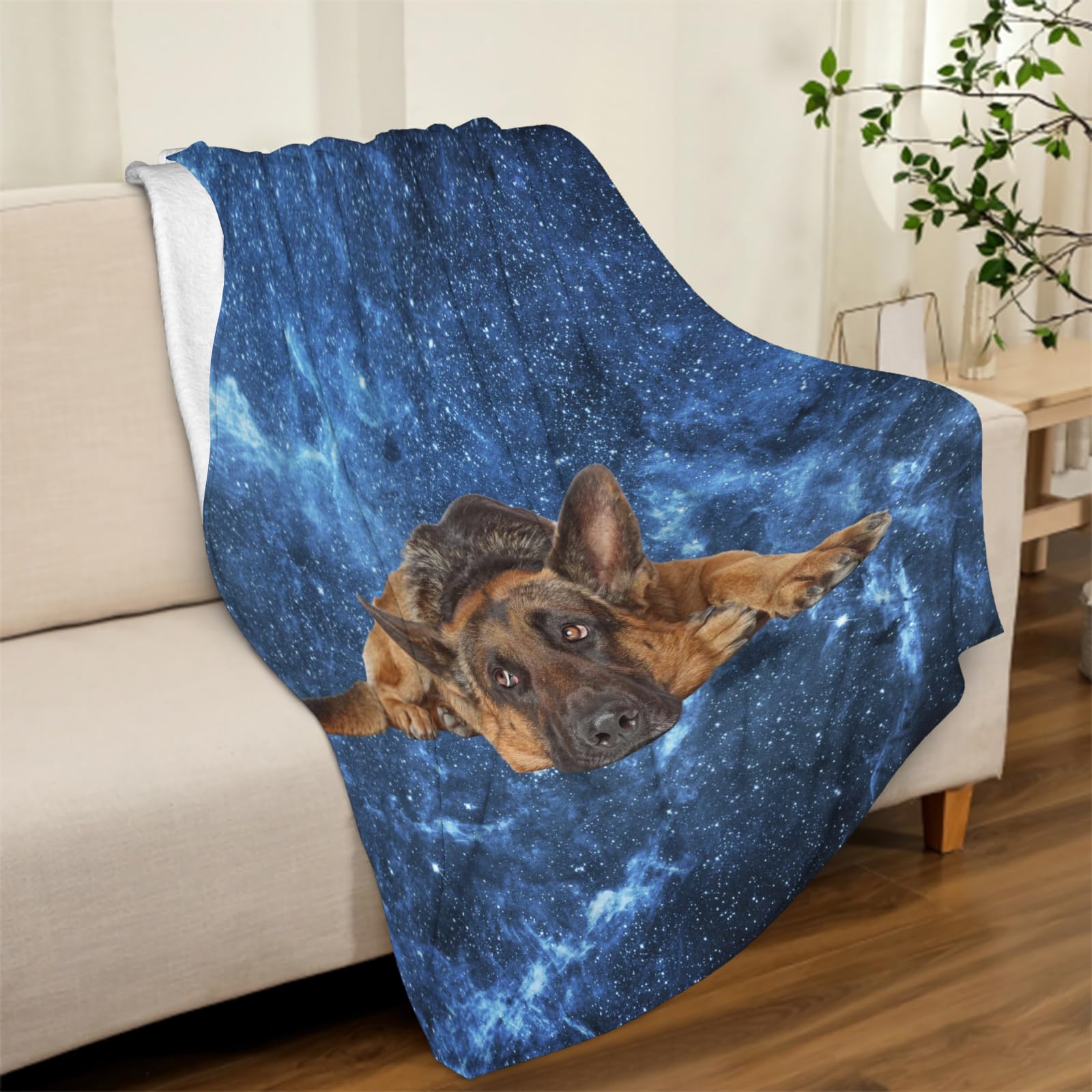 Coperta in Flanella Cuccioli di Pastore Tedesco Carini