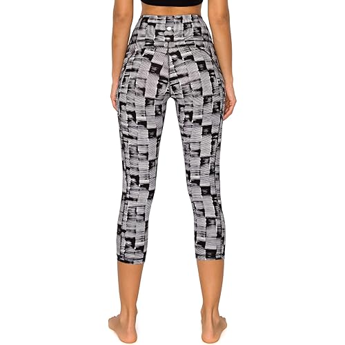 Leggings Depot High Waist Printed Athletic Pants for Women with Pockets for Yoga, Workout, Running, Hiking