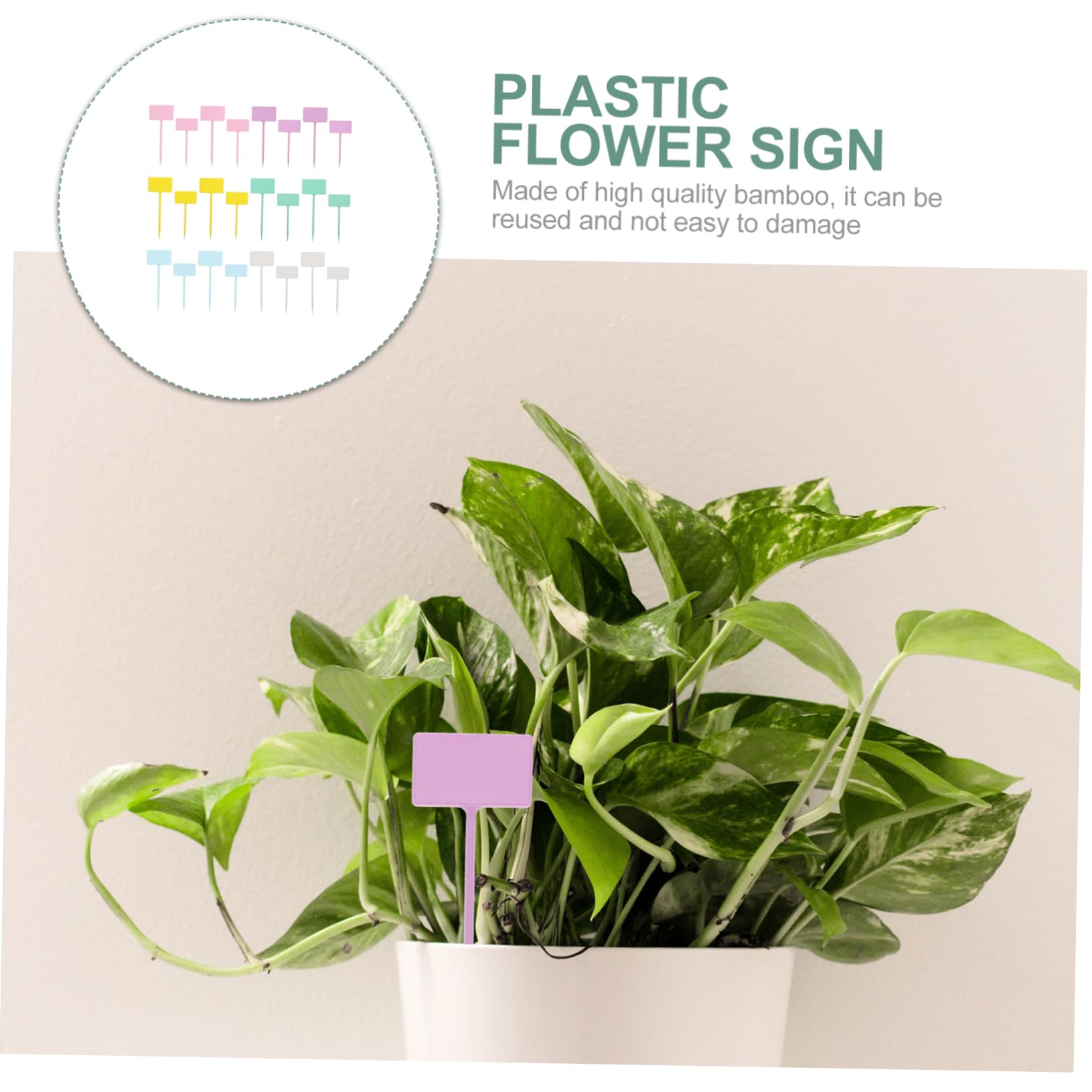 Toddmomy 120stücke Pflanzenmarker Für Garten Und Pflanzenpflege Wiederverwendbare Beschriftbare Kunststoffetiketten Für Blumen Und Sukkulenten