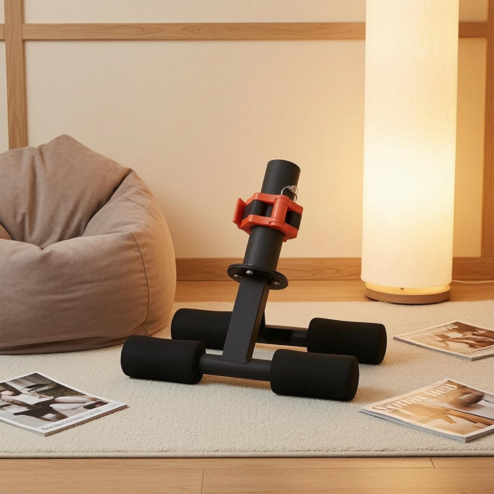 Entrenador de Piernas Máquina de Pantorrillas Equipo de Tibial Dispositivo de Ejercicio con Rodillos Acolchados y Juntas Adecuado para Entrenamiento Funcional Corredores Rutina de Fuerza en Casa