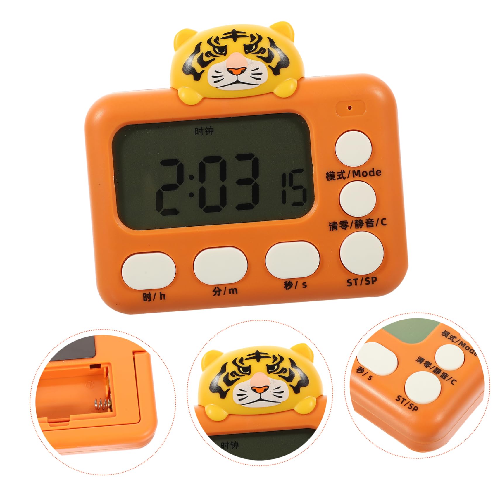 BESTonZON 3st Wecker Timer Ziffern-zeitschaltuhr Uhren Bad Mechanische Countdown-Uhr Küchen- Und Esszimmerstühle Digitale Countdown-Uhr Backzeit Verschieden Plastik Uhrwerk Student