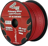 Vista 1 de Cable primario remoto para el hogar de 16 GA 500 pies Red Audiopipe Car Audio Home