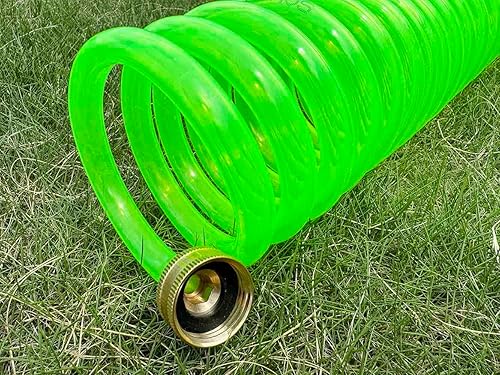 Miniatura 4 de SANFU Manguera de agua de jardín EVA Recoil de 38 pulgadas de diámetro interior x 25 pies de alta calidad con accesorios de latón de 34 pulgadas