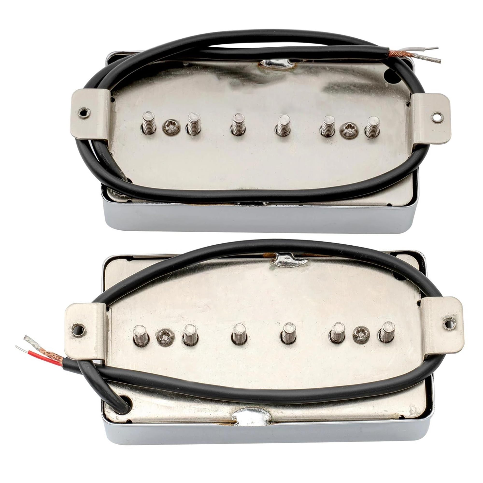 Profesjonalne Przetworniki Gitarowe Podwójny Przetwornik Single Coil Do Gitary Akustyczno Elektrycznej Chromowany Gryf/mostek(2 Pcs Set)