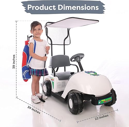 Miniatura 3 de Kid motorz Junior 6V Pro Carrito de golf Ride-On color blanco