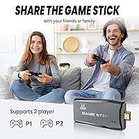 Vista 3 de Consola de juegos retro Palo de juegos retro inalámbrico, sistema de videojuegos Plug and Play con más de 20000 juegos clásicos, controladores