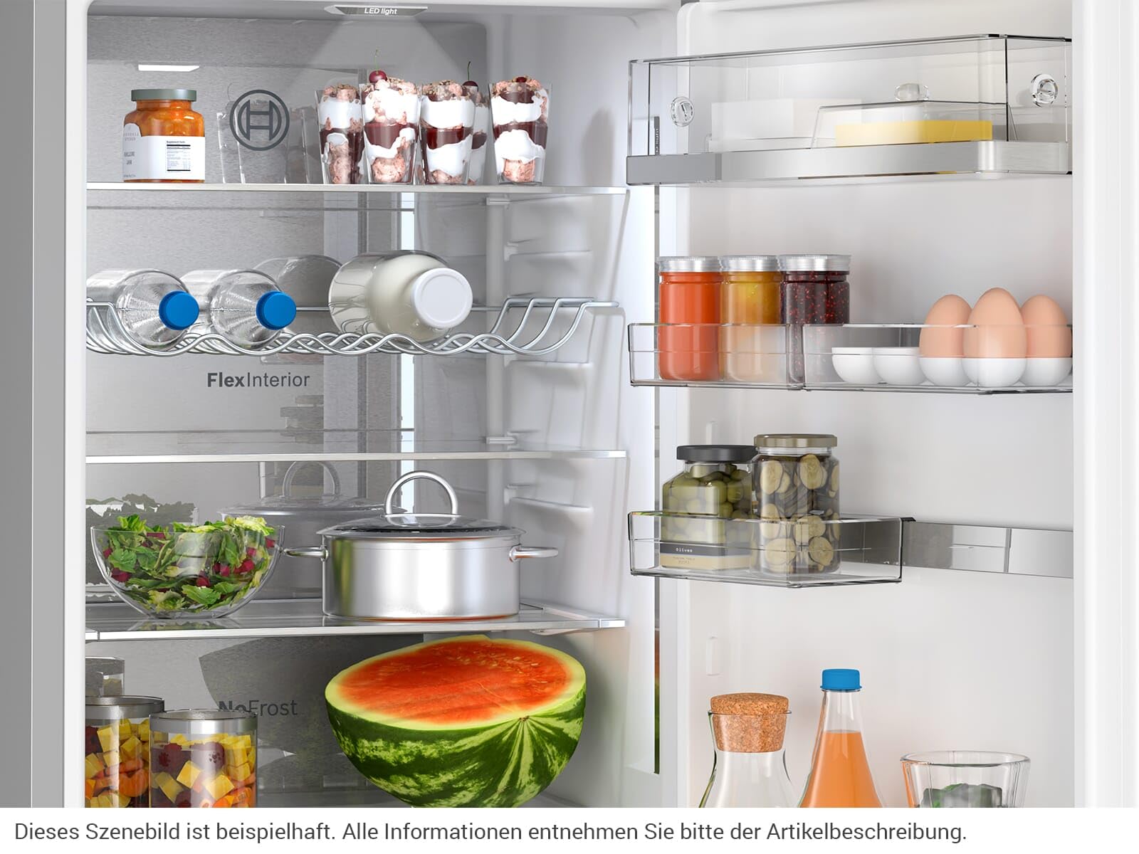 Réfrigérateur combiné pose-libre BOSCH KGN39AIBT SER6 - No Frost - 363 L - inox