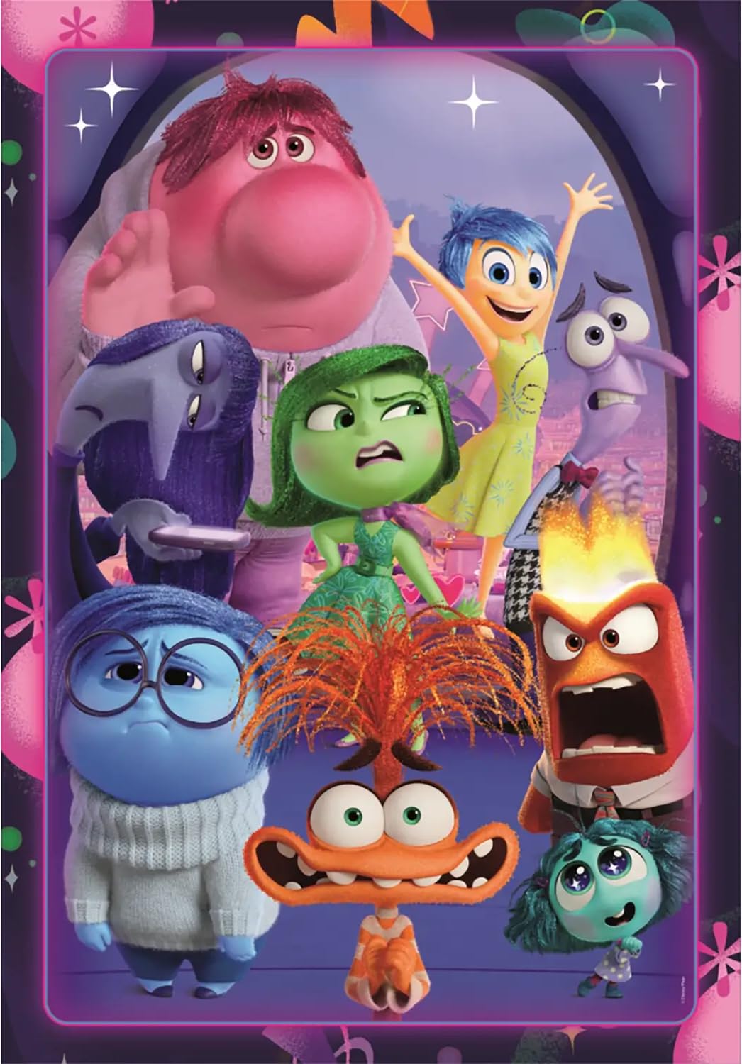 Clementoni Puzzle 104 pieces, Disney Inside Out 2, Puzzle for Kids 6+ Years, Made in Italy, 25067