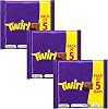 GROBITS Twirl Milk Chocolate Bars, Multipack Smooth Twirl Style Chocolate, 3 Pack of 5 Milk Chocolate Bars (3 Pack of 5 Bars), 20g Each Bar