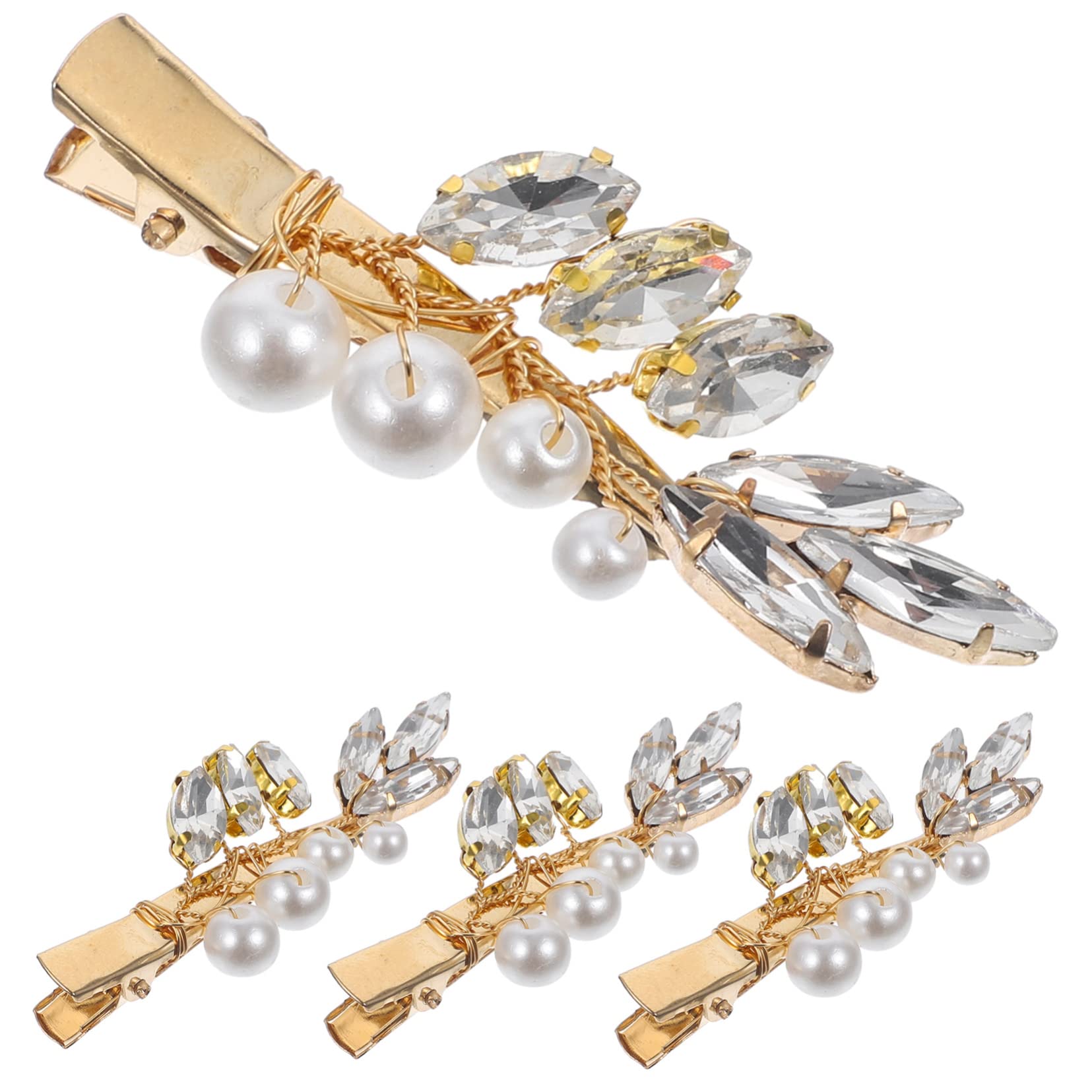 Healeved 5 Set Di Fermagli Per A Coccodrillo Per Donne Fermagli Per Con Strass Forcine Decorative 4 Pezzi*5