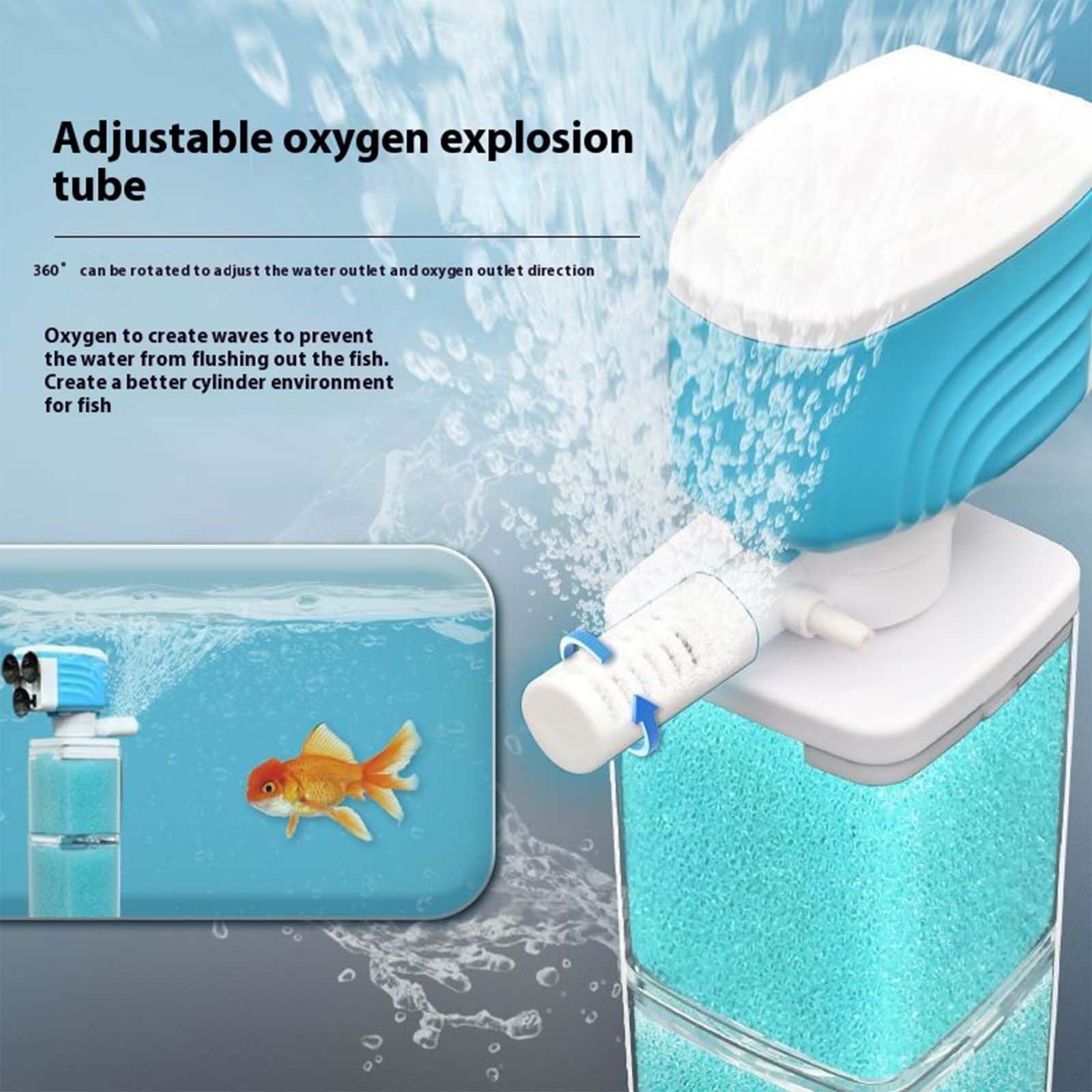 Sistema de filtro de acuario, bomba sumergible para pecera, funcionamiento silencioso, filtración automática de bajo consumo