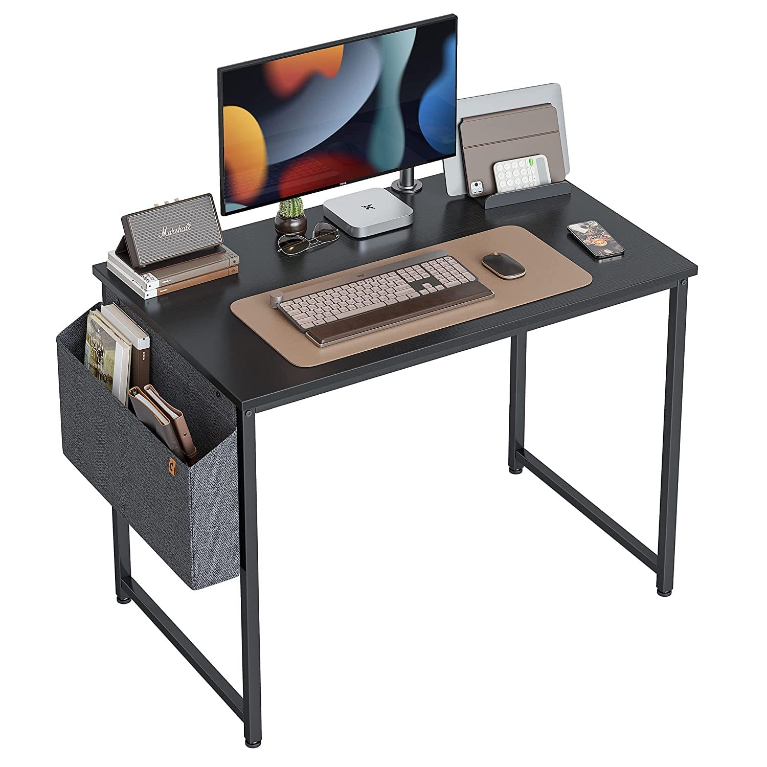 Cubiker Computer Desk, Home Office Writing Study Desk, Modern Simple