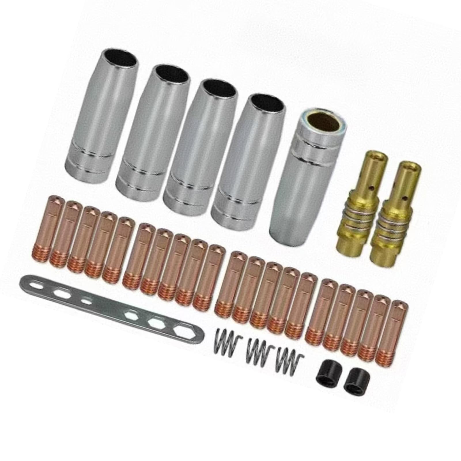 Rgybao A Welding Ccessories With 0.8Mm 0.9Mm 1.0Mm Size For Mb15ak Copper Welder Tip Nozzle Holder Replacement Welding Ccessories