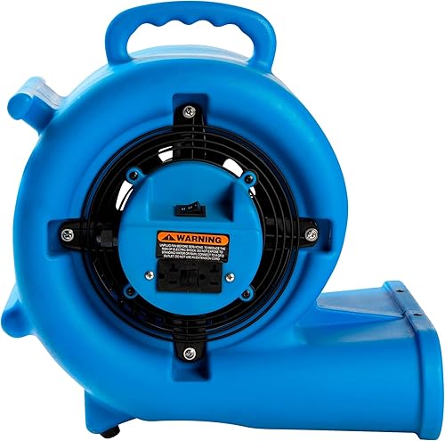 Miniatura 4 de Mounto Ventilador de secado de piso de 13 hp Air Mover de 2000 cfm, ventilador de secado de piso, motor de aire de 3 velocidades con salida GFCI