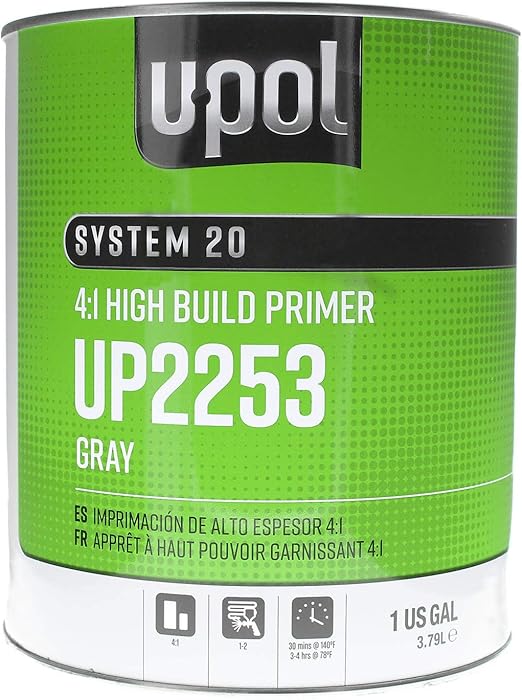 U-POL Products 2253 System 2025 DTM 2K Hs Urethane Primer Filler - 1 Gallon