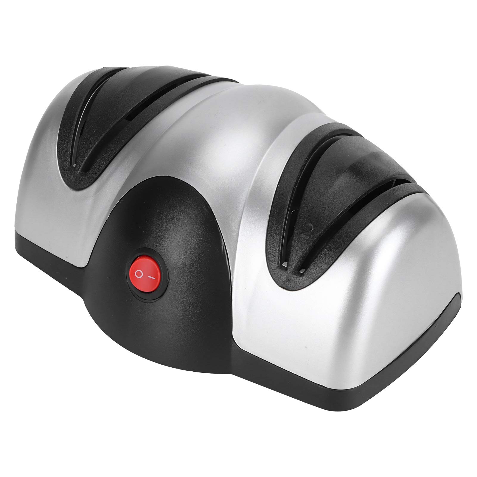 Fdit Afilador de Cuchillos Eléctrico, de Afilado Profesional de 2 Etapas con Muela Abrasiva de Diamante para Cuchillos de Cocina y de Fruta, bajo Nivel de Ruido y Larga