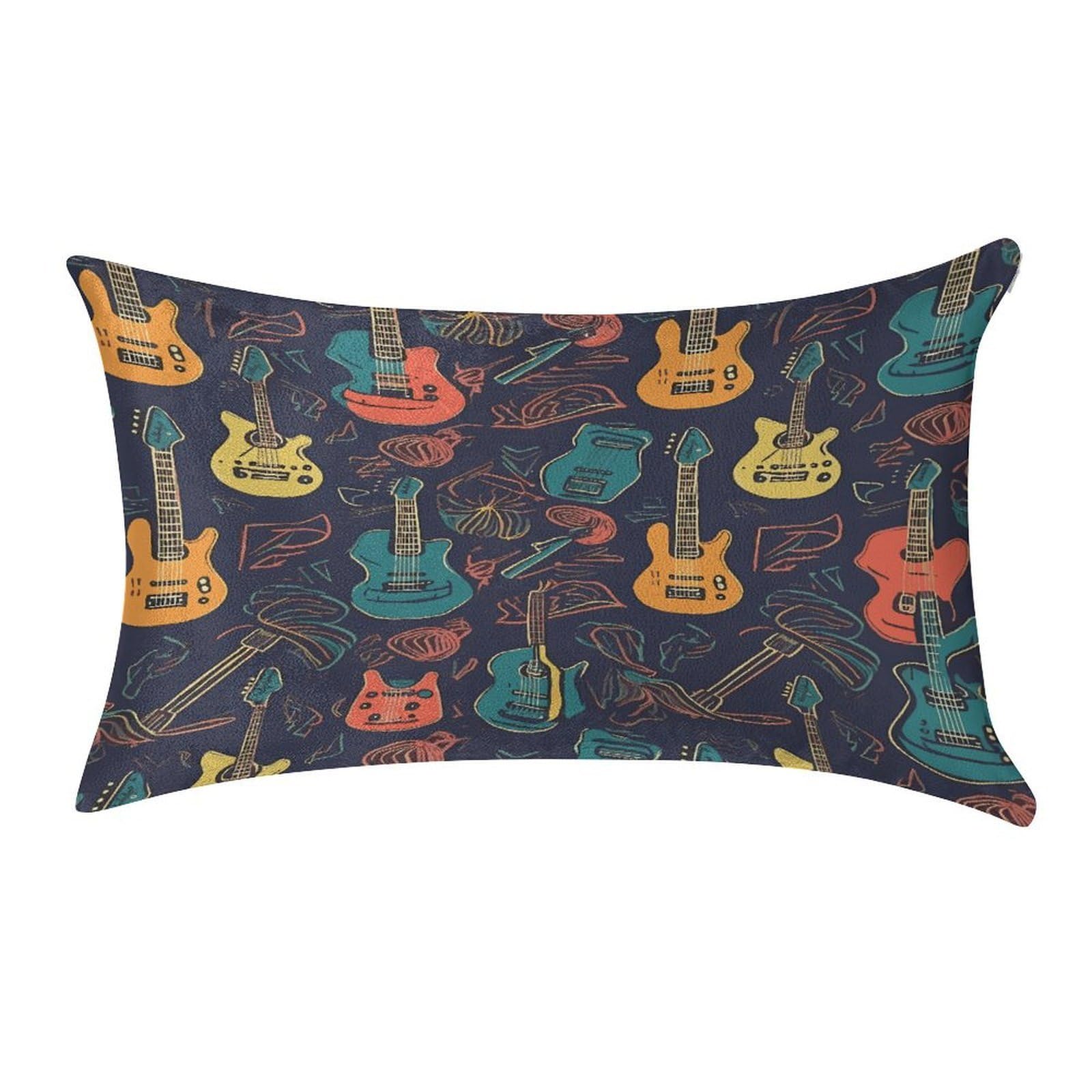Btcowzrv Style Guitarra Pattern Pillow Cover Pillow Case Pillowcase