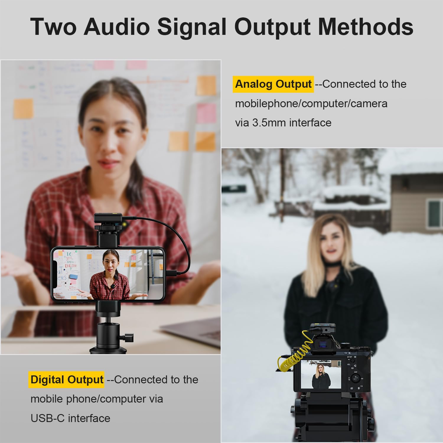 Amazon.com: 7RYMS Wireless Lavalier Microphone System - iRAY DW20