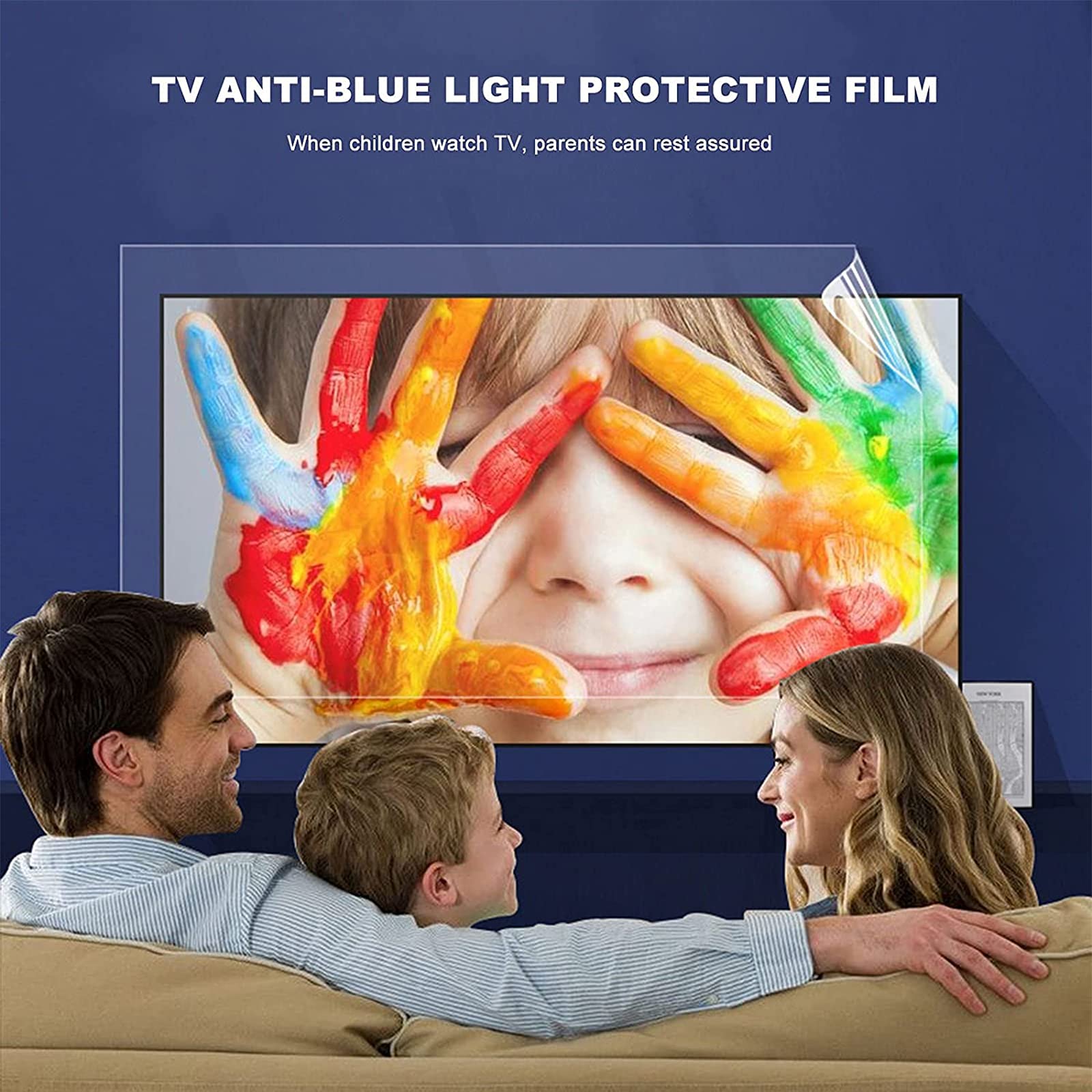 Folia ochronna na ekran telewizora 32-75 cali, folia antyodblaskowa blokująca ekran do monitora komputera PC TV - 40 cali 875 * 483 mm, 40 cali 875 * 483 mm, 40，40 inch 875 * 483mm