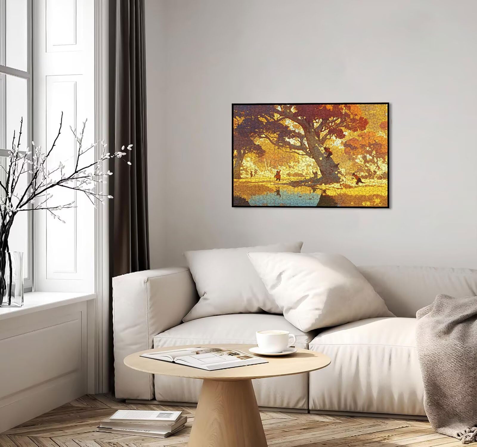 Puzzle dla dorosłych 5000, żółty park 5000 elementów, puzzle dla dorosłych, klasyczne gry edukacyjne, gry i zajęcia rodzinne, do dekoracji ścian domu, świetny pomysł na prezent R0KH-236