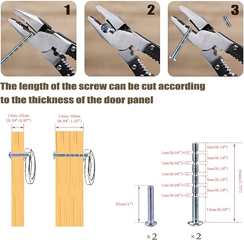 Miniatura 5 de Pomos de gabinete, aleación de zinc, tirador de anillo de cajón de latón cepillado redondo para gabinete de cocina, perilla de cajón de puerta