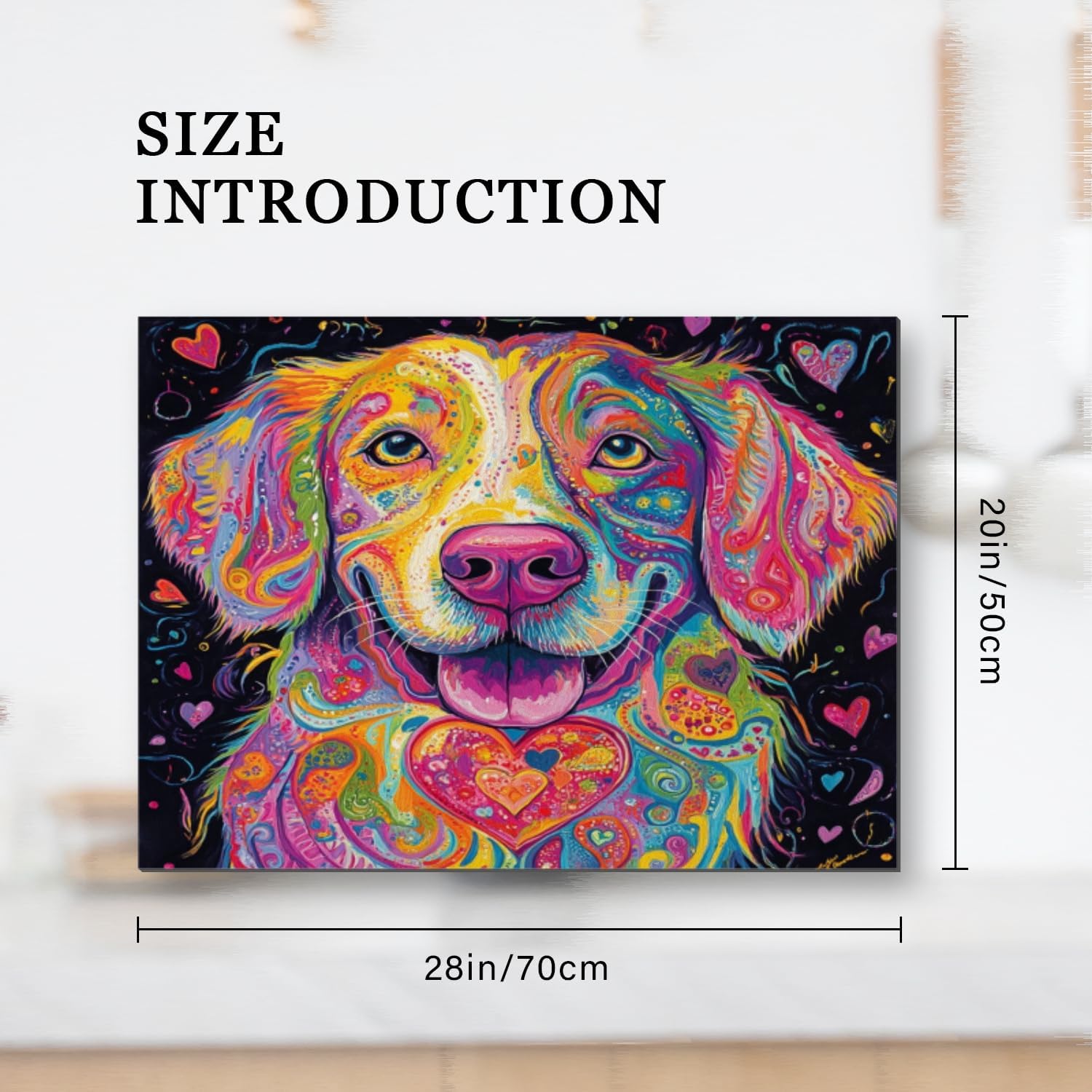 Silicone Stove Mat for Glass Top Stove, Colorful Dog Sticking Out Tongue Electric Stove Cover Mat, 28 x 20 Inch Heat - Resistant Gas Gtove Burner Covers Glass Stove Top Protector