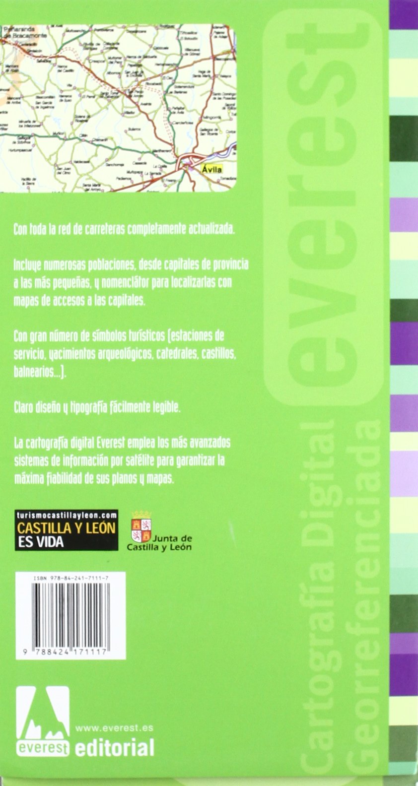 Mapa de Castilla y León (Mapas provinciales / serie verde)
