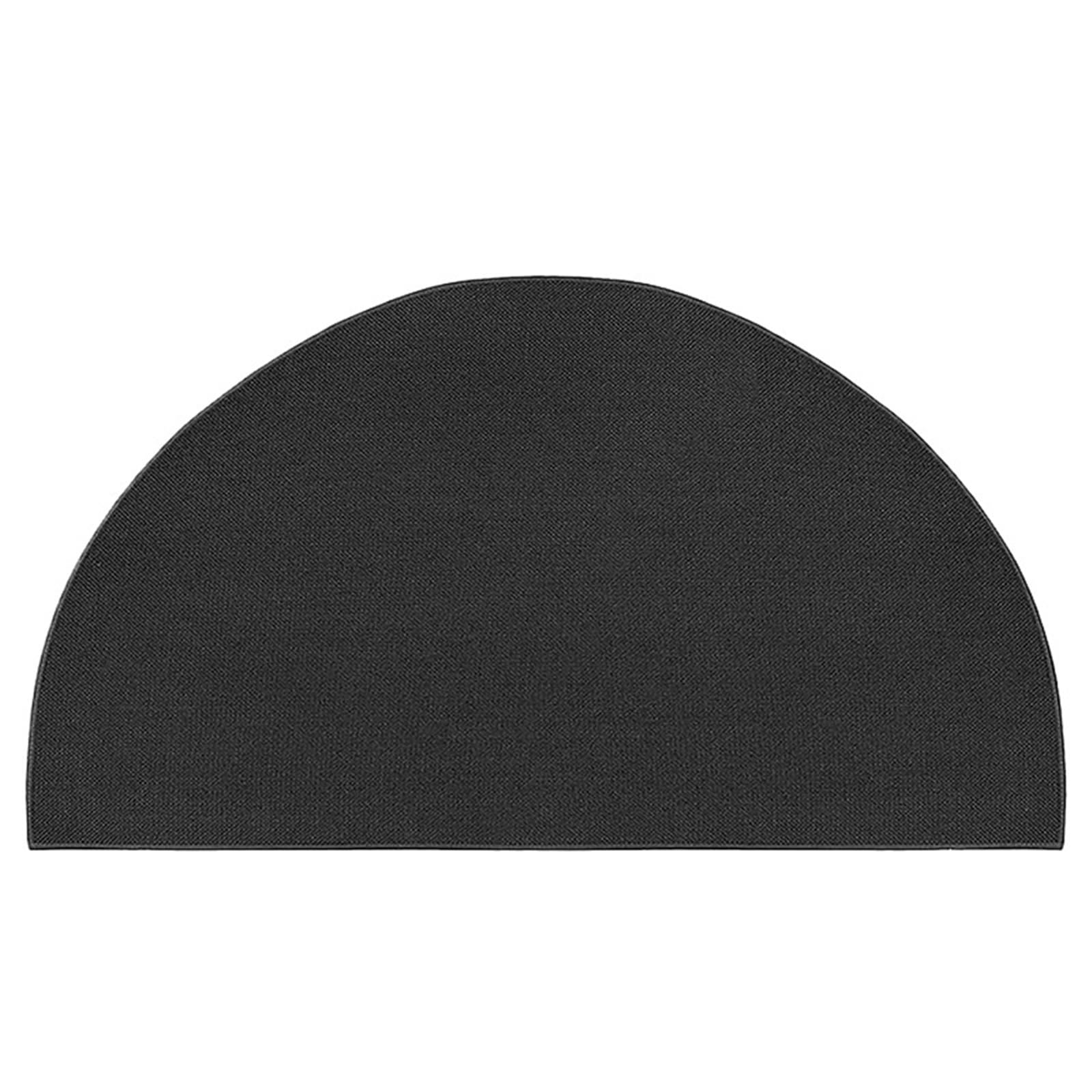 Hearth Rugs Tappeti for focolare Tappeto for camino da pavimento semicircolare Tappetino antiscivolo in fibra di vetro a 2 strati Stufa for interni ed esterni(106X61CM)