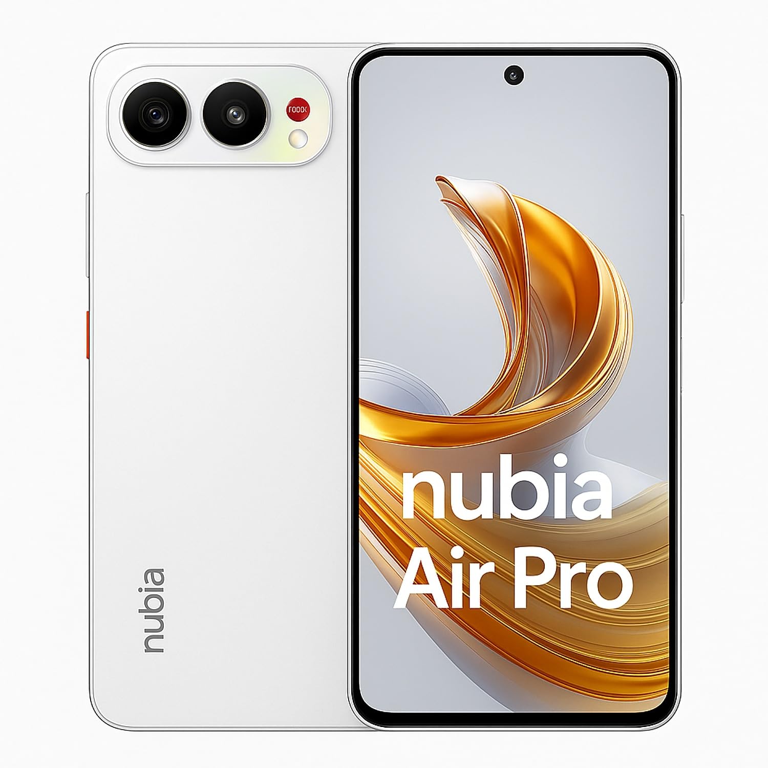 nubia Air Pro Smartphone 5G ultrasottile, 6,​77'' AMOLED 120Hz, MediaTek Dimensity 7100, RAM 20GB, 512GB, Fotocamera 108MP, Batteria 5000mAh, Android 16, Aero White
